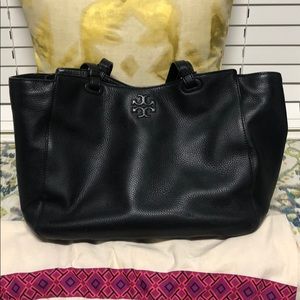 Tory Burch leather Thea diaper bag